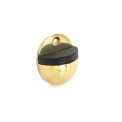 Securit - Brass Oval Door Stop - 50mm