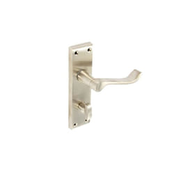 Securit - Brushed Nickel Scroll Bath Handles (1 Pair) - 150mm