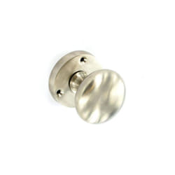 Securit - Brushed Nickel Mortice Knobs (Pair) - 60mm