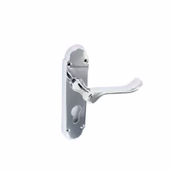 Securit - Brushed Nickel Scroll Privacy Handles (Pair) - 100mm