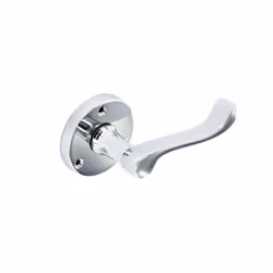Securit - Chrome Round Latch Handles (Pair) - 60mm