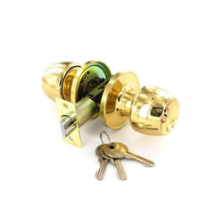 Securit - Brass Entrance Lock Set with 3 Keys - 60mm/70mm