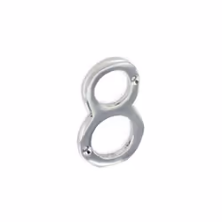 Securit - Chrome Numeral 75mm - 8