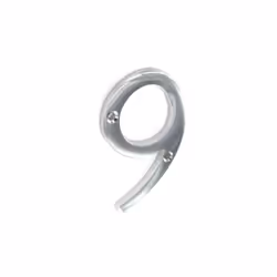 Securit - Chrome Numeral 75mm - 9