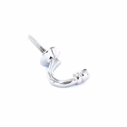 Securit - Chrome Ball End Hooks (2) - 40mm