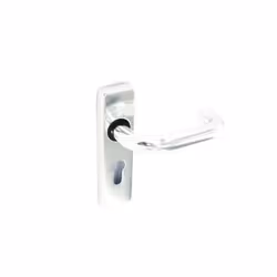 Securit - Aluminium Euro Lock Handles Polished 48mm c/c - 150mm