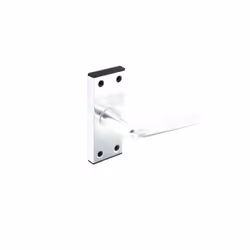 Securit - Aluminium Latch Handles Bright Silver (Pair) - 100mm