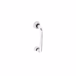 Securit S3126 Aluminium Round Bar Pull Polished With Rose 300mm Pack Of 1