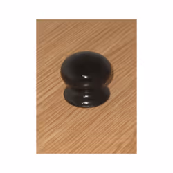 Securit - Ceramic Cupboard Knob Black - 35mm