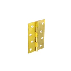 Securit - Brass Butt Hinges Self Colour (Pair) - 75mm