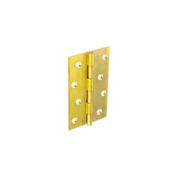 Securit - Brass Butt Hinges Self Colour (Pair) - 100mm