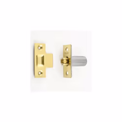 BRASS PLATED ADJUSTABLE ROLLER CATCH DOOR WITH SCREWS