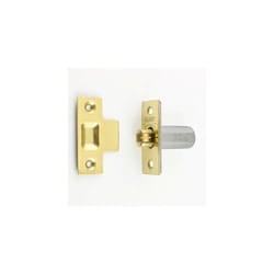 BRASS PLATED ADJUSTABLE ROLLER CATCH DOOR WITH SCREWS