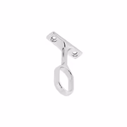 Securit - Chrome Oval Centre Bracket - 30mm Single