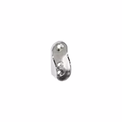 Securit - Chrome Oval Rod Socket - 30mm Pack 2