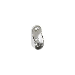 Securit - Chrome Oval Rod Socket - 30mm Pack 2