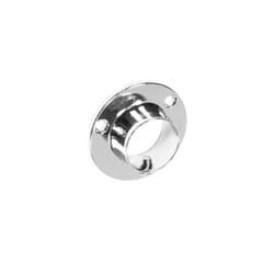 Securit - Chrome End Socket With Screw - 25mm Pack 2