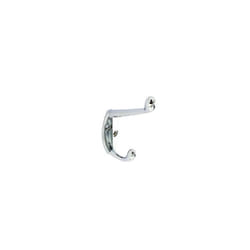 Securit S6105 Hat And Coat Hook Electro Brassed 105mm Pack Of 2