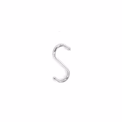 Securit S6322 S Hooks With Ball Tip Chrome Plated 80mm Pack Of 4