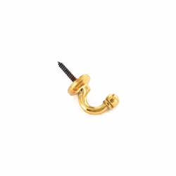 Securit - Brass Tieback Hooks Ball End (2) - Large