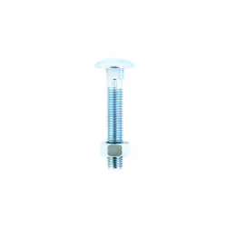 Securit S8501 Carriage Bolts Nuts And Washers M6 x 50mm Pack Of 4