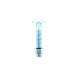 Securit S8501 Carriage Bolts Nuts And Washers M6 x 50mm Pack Of 4