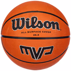 Men's MVP Basketball Rough Surfaces, Asphalt, Synthetic Floors, Orange/Black, 7
