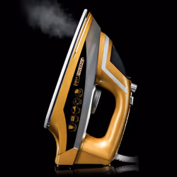 Mediashopping HM497031 iron Steam iron Ceramic soleplate 2200 W Gold