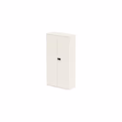 Qube 2dr Stat Cupboard 1850mm WH