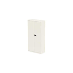 Qube 2dr Stat Cupboard 1850mm WH