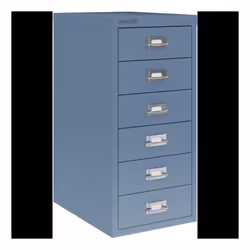 Bisley Multi Drawer Cabinet 6 Drawers Bisley Blue