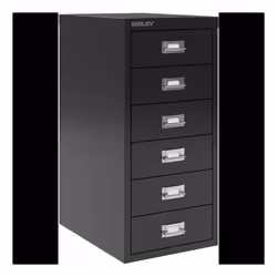 Bisley Multi Drawer Cabinet H296NL 6 Drawers Black