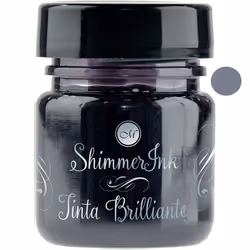 Calligraphy Shimmer Ink Metallic Writing Inks - Silver Lights