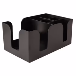 Bar Aide Black with 3 compartments