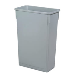 87ltr SLIM BIN GREY 51x28.8x75.8cm