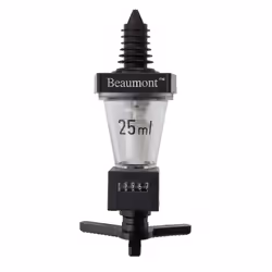 Beaumont 25ml Solo Counter Spirit Measure Optic Drinks Bottle Dispenser
