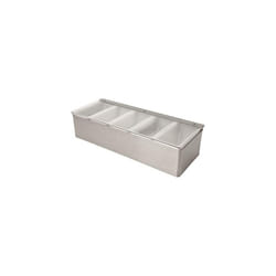 Beaumont 3762 5 Part Stainless Steel Condiment Holder, Silver