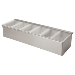 Stainless Steel Condiment Holder 6 Compartment