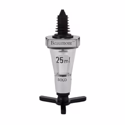 Beaumont Chrome Metal Solo Classical Spirit Measure (25ml)