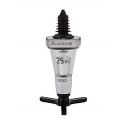 Beaumont Chrome Metal Solo Classical Spirit Measure (25ml)