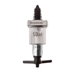 Beaumont Chrome Metal Stylish Solo Classical Spirit Measure (50ml)