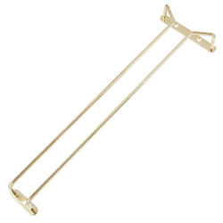 Beaumont Home Bar Accessories Stylish 16" Brass Gold Finish Glass Stem Hanger