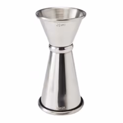 Beaumont Home Bar Banded Jigger Stainless Steel 20/40ml