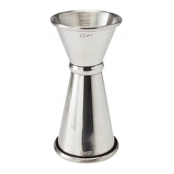 Beaumont Home Bar Banded Jigger Stainless Steel 20/40ml