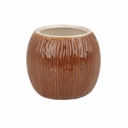 Beaumont Tropical Home Bar Accessories Ceramic Cocktail Tiki Coconut Cup 500ml