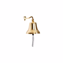 Beaumont Traditional Home Bar Accessory Last Orders Brass Finish Ship's Bell