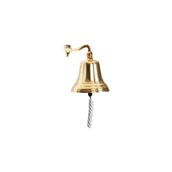 Beaumont Traditional Home Bar Accessory Last Orders Brass Finish Ship's Bell
