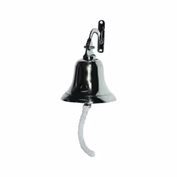 Beaumont Traditional Home Bar Accessory Last Orders Nickle Finish Ship's Bell