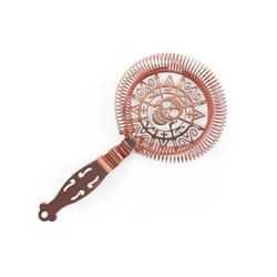 Copper Plated Skull Cocktail Strainer