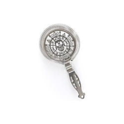 Beaumont Home Bar Mixology Accessory Stainless Steel Skull Cocktail Strainer